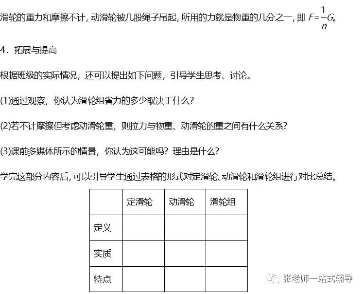 【物理教學】人教版物理八年級下冊12.3《滑輪》視頻講解+知識點+同步練習:滑輪
